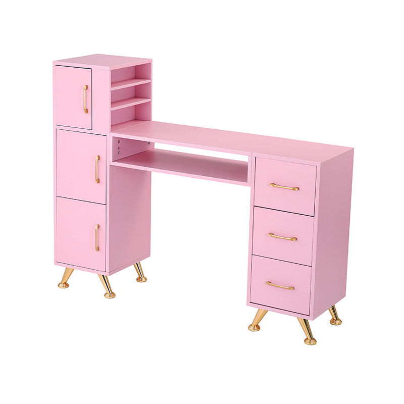 HZ2024BP Manikyyripöytäkynsipöytä kynsitekniikalle lasitasolla ja rannetuella