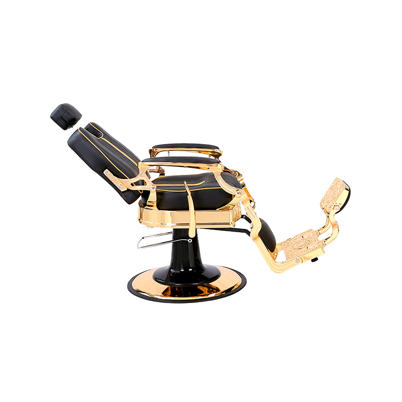 HZ87104 Teollisuustyylinen säädettävä vintage-parturituoli tukevalla metallirungolla