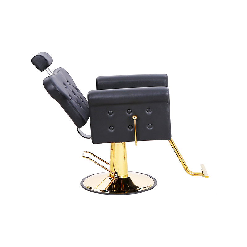 HZ88131B-GD / HZ88131B-GY / HZ88131B-LZ Monikäyttöinen salonkituoli, jossa kallistettava selkänoja ja tuftattu nappi, stylistin tuolit