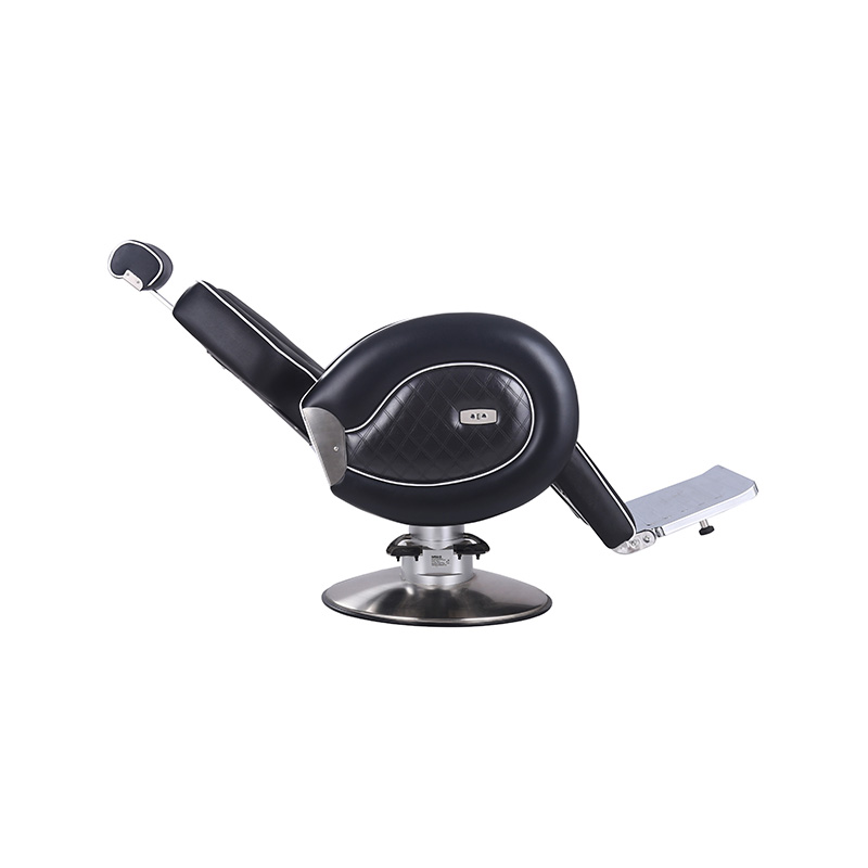 HZ8762 Musta reuna valkoisella rullareunanauhalla raskas salonki parturi tuoli