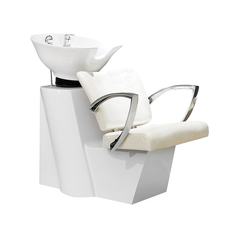 HZ9009 Valkoinen hiustenpesuallas backwash unit shampooasema